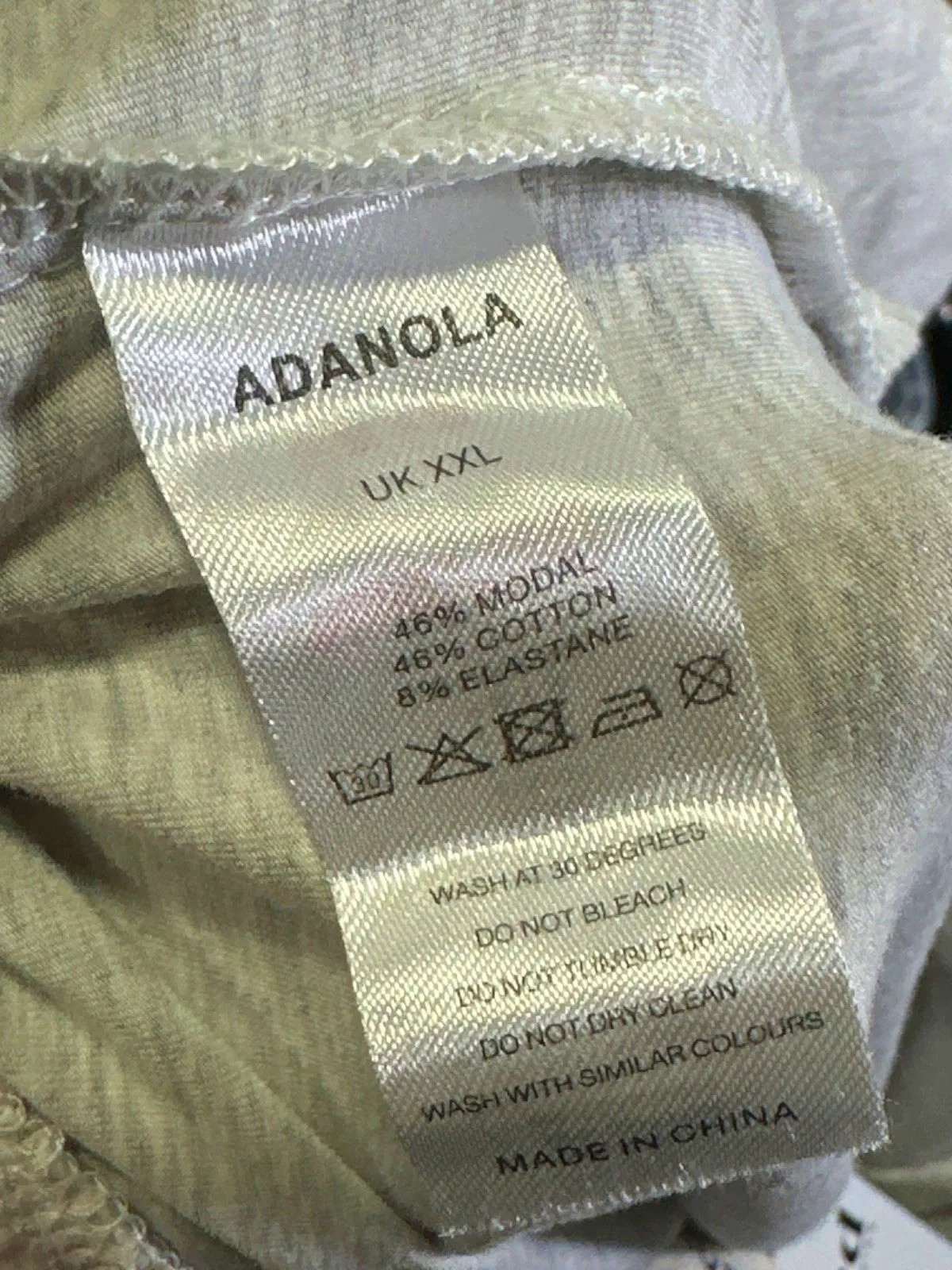 Adanola Grey Cotton Blend Relaxed Trousers UK XXL