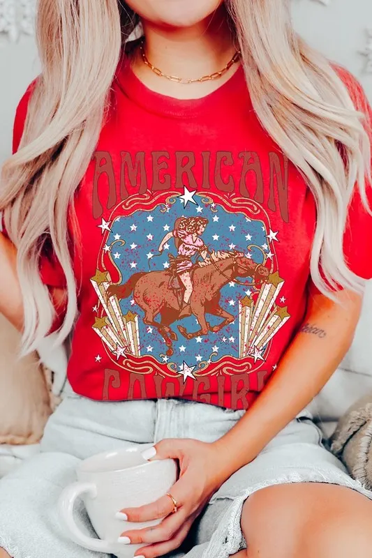 American Cowgirl Graphic T Shirts