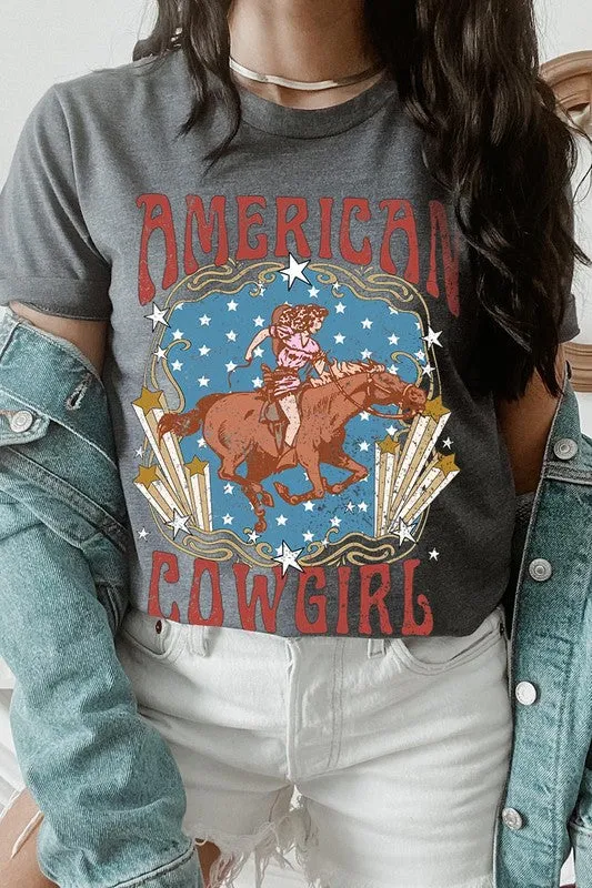 American Cowgirl Graphic T Shirts