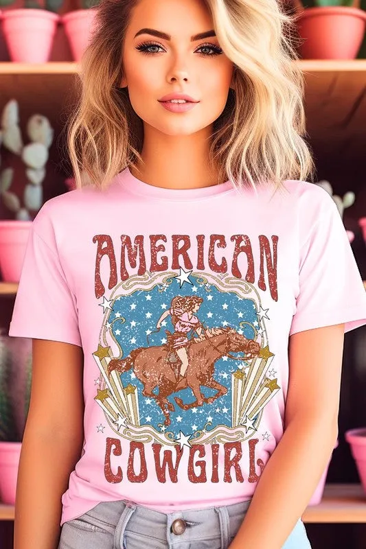 American Cowgirl Graphic T Shirts