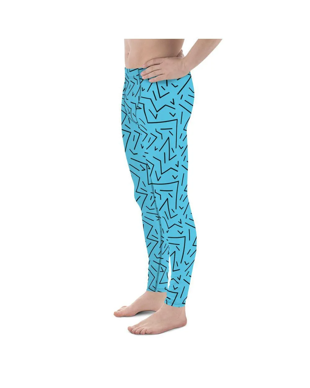 Aqua Black Line Meggings