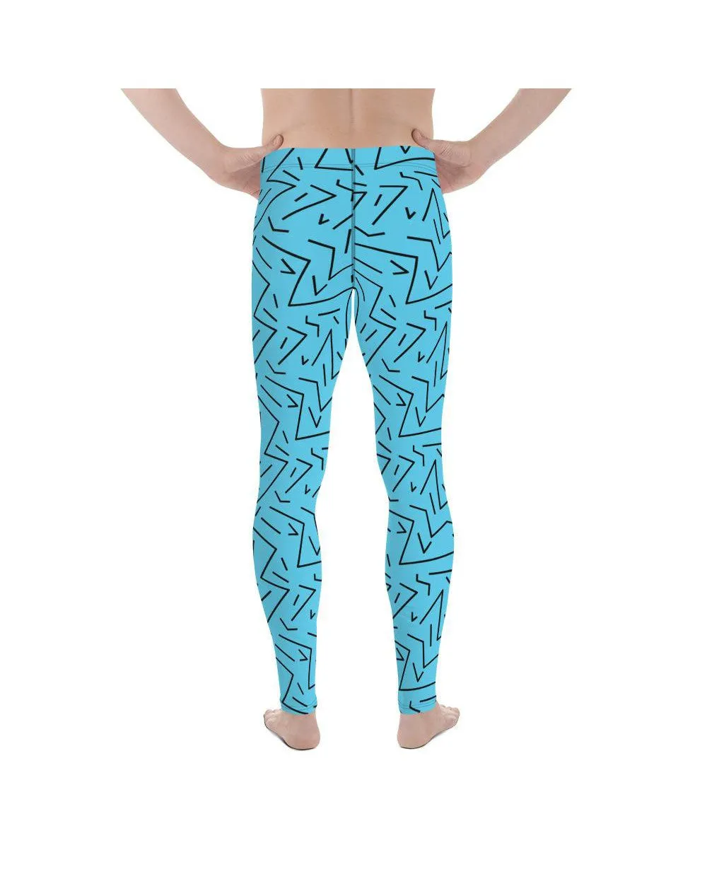 Aqua Black Line Meggings