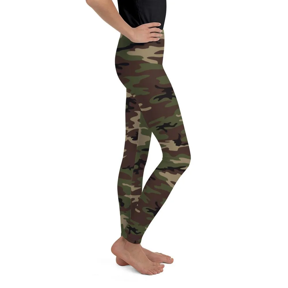 Army Camo Youth Leggings