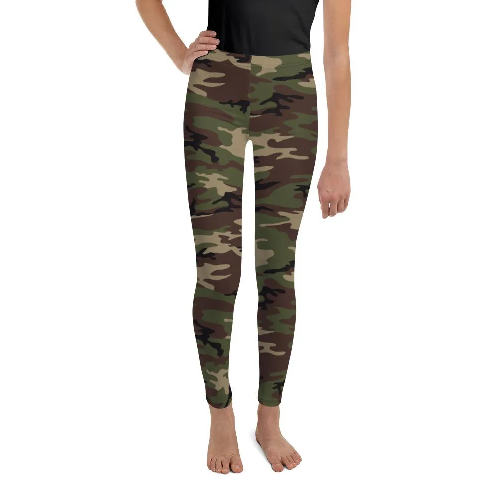 Army Camo Youth Leggings