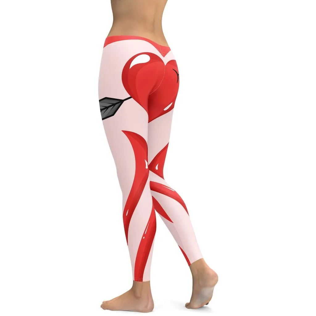 Arrow Heart Shaped Leggings