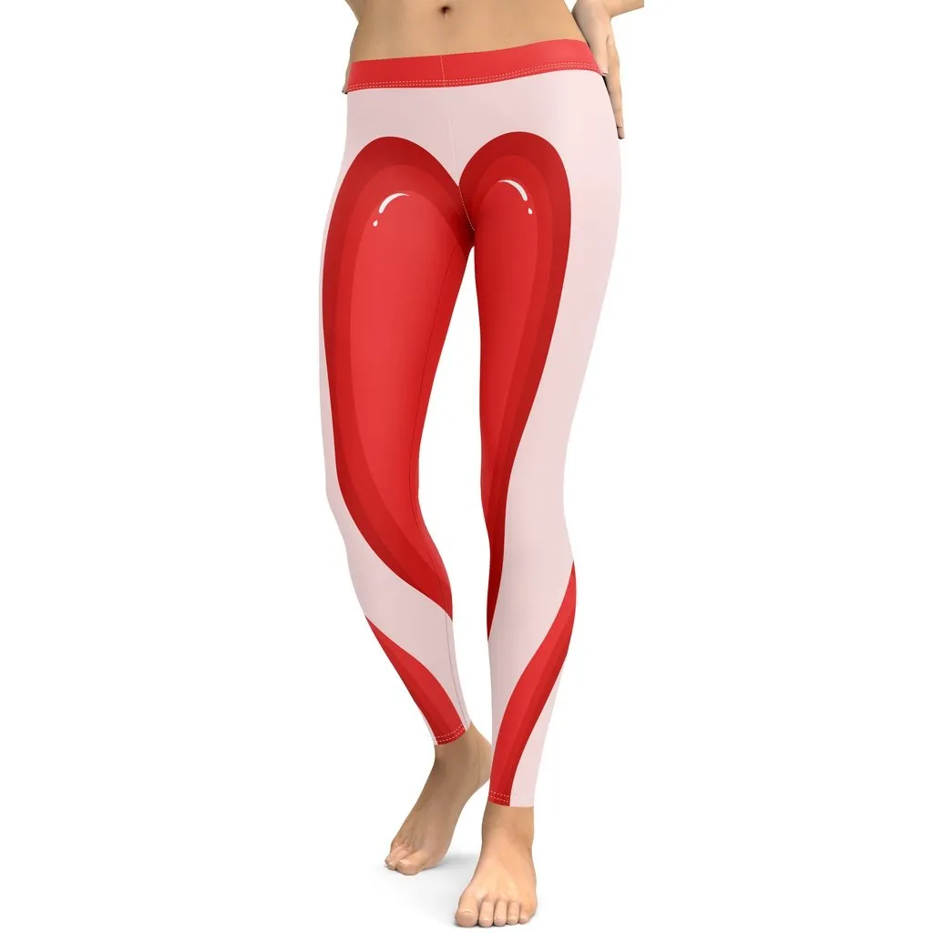 Arrow Heart Shaped Leggings