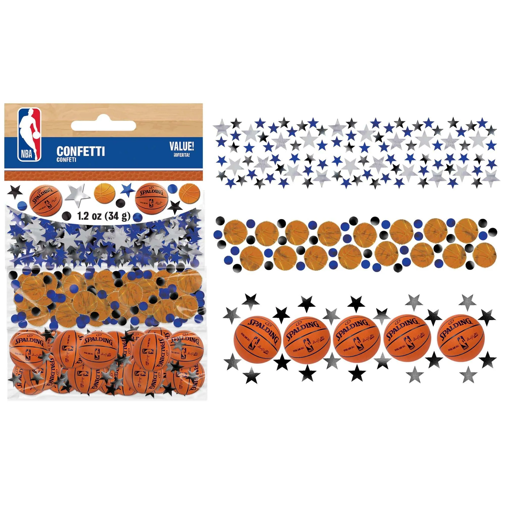 Assorted NBA Basketball Confetti