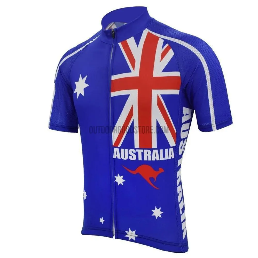 Australia Flag Country Retro Cycling Jersey