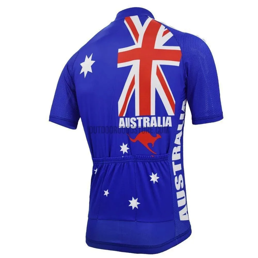 Australia Flag Country Retro Cycling Jersey