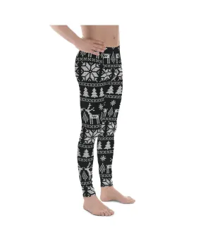 B&W Ugly Christmas Meggings