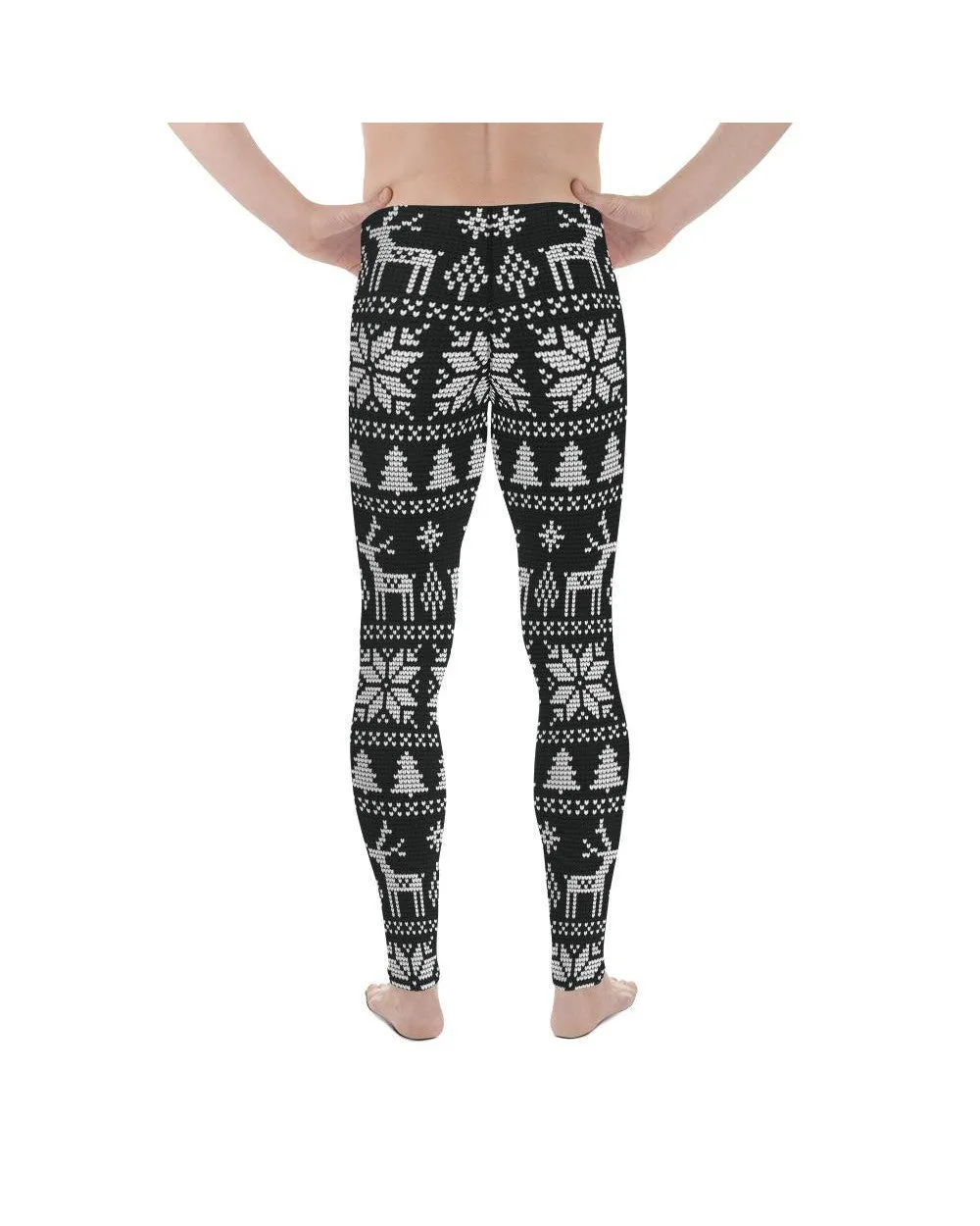 B&W Ugly Christmas Meggings