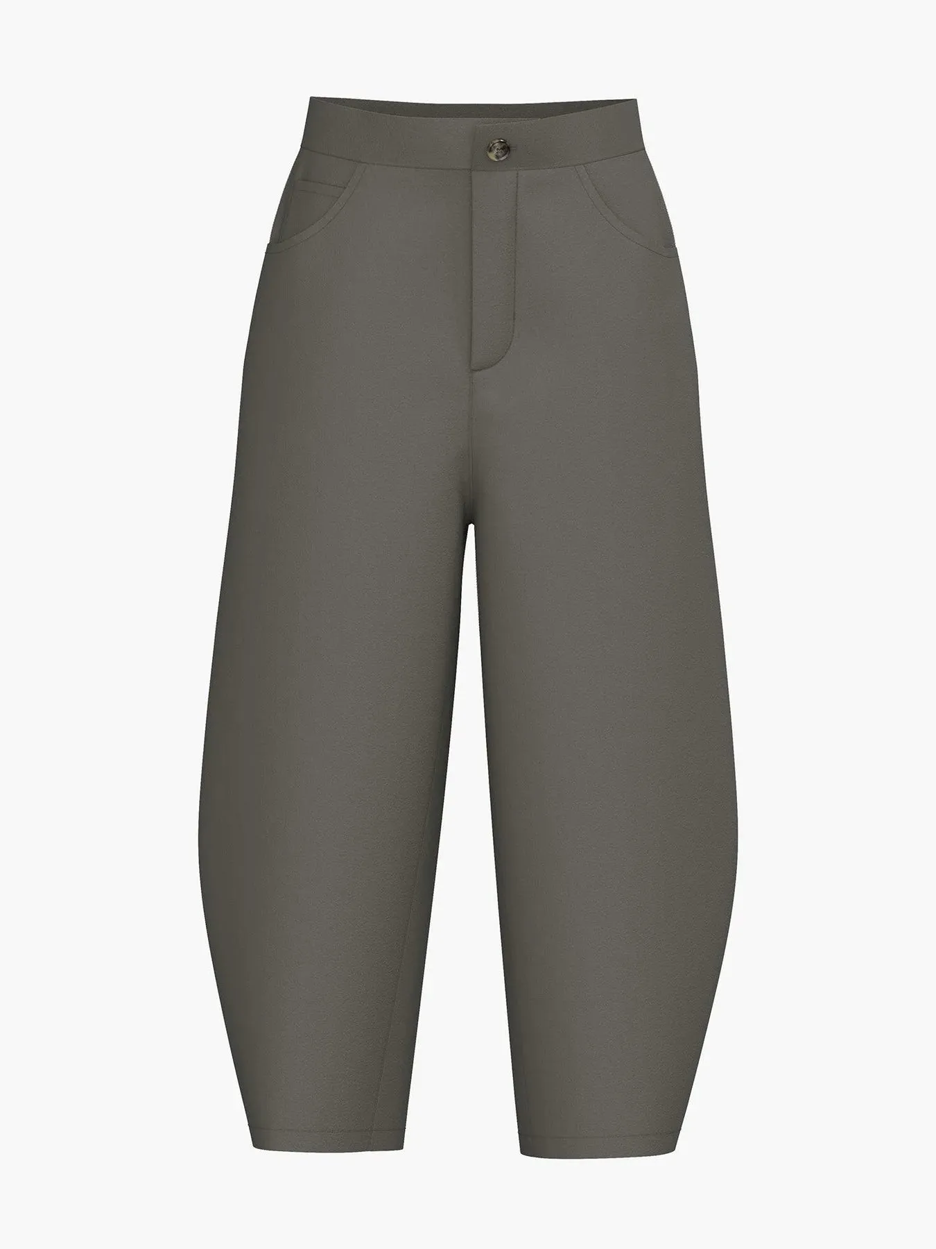 Barrel-Leg Trousers