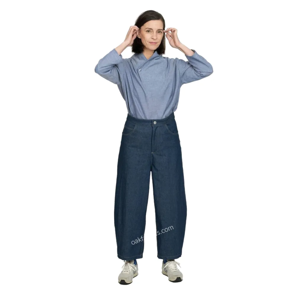 Barrel-Leg Trousers