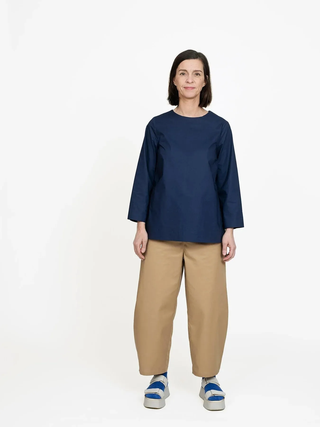 Barrel-Leg Trousers