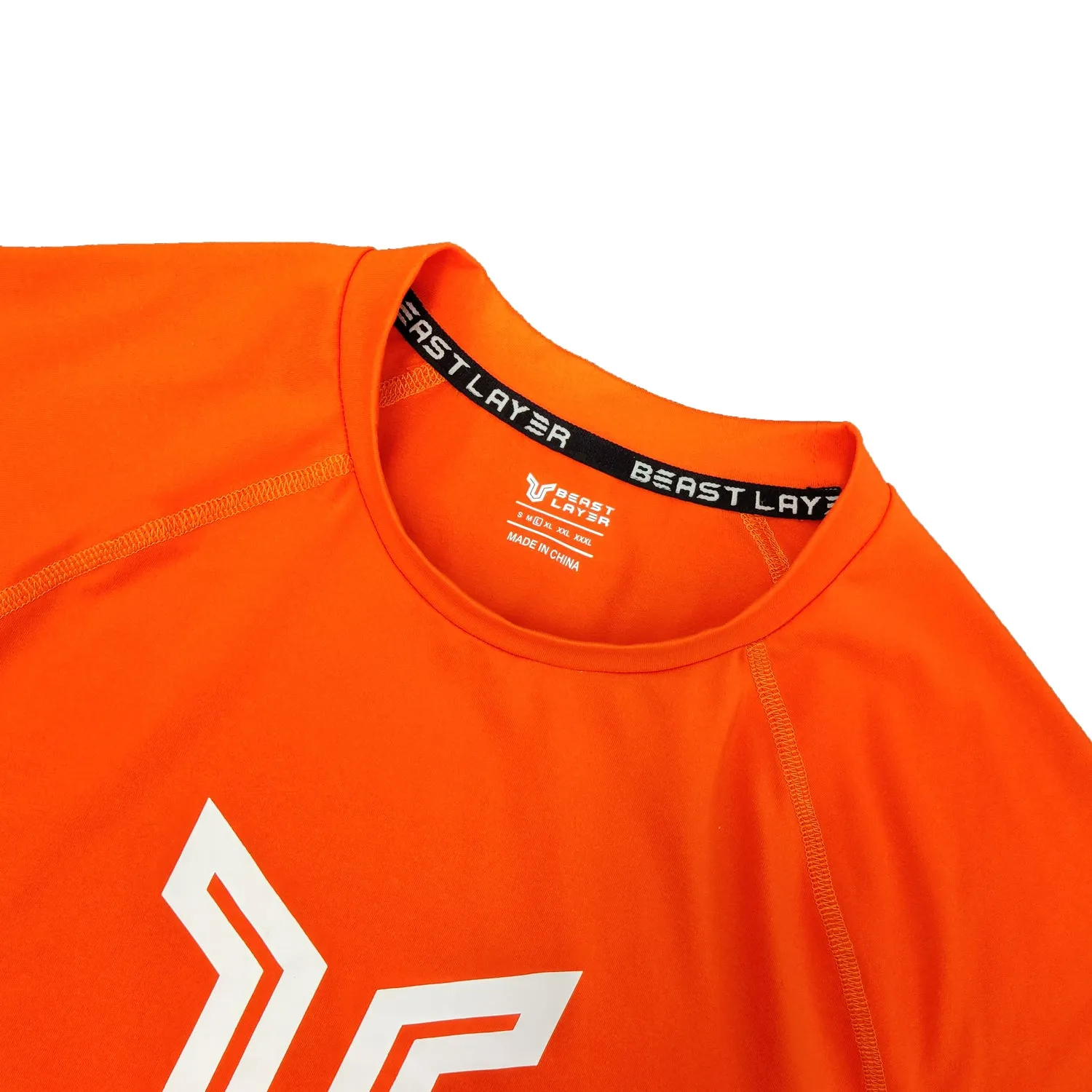 Beast Surf Shirt UPF50  Rash Guard for Men - Orange