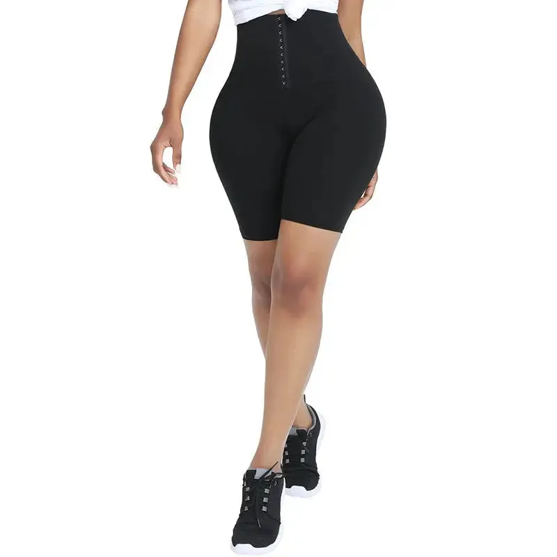 Black High Waist Trainer Shorts