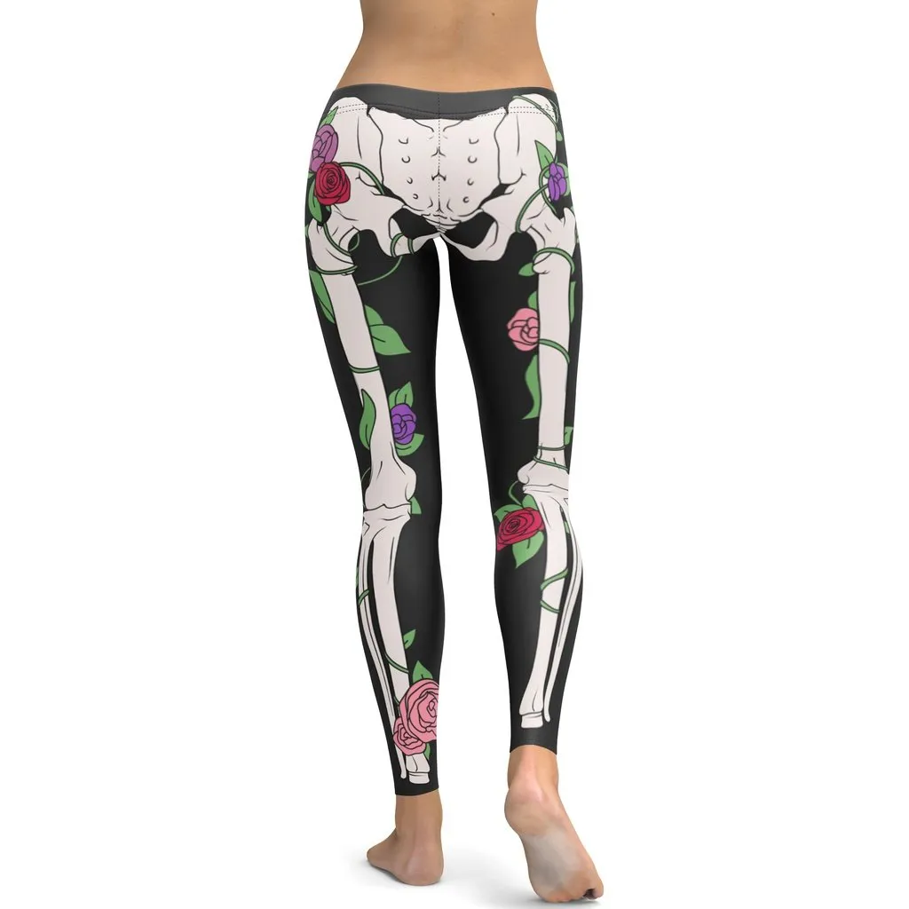 Blooming Skeleton Leggings