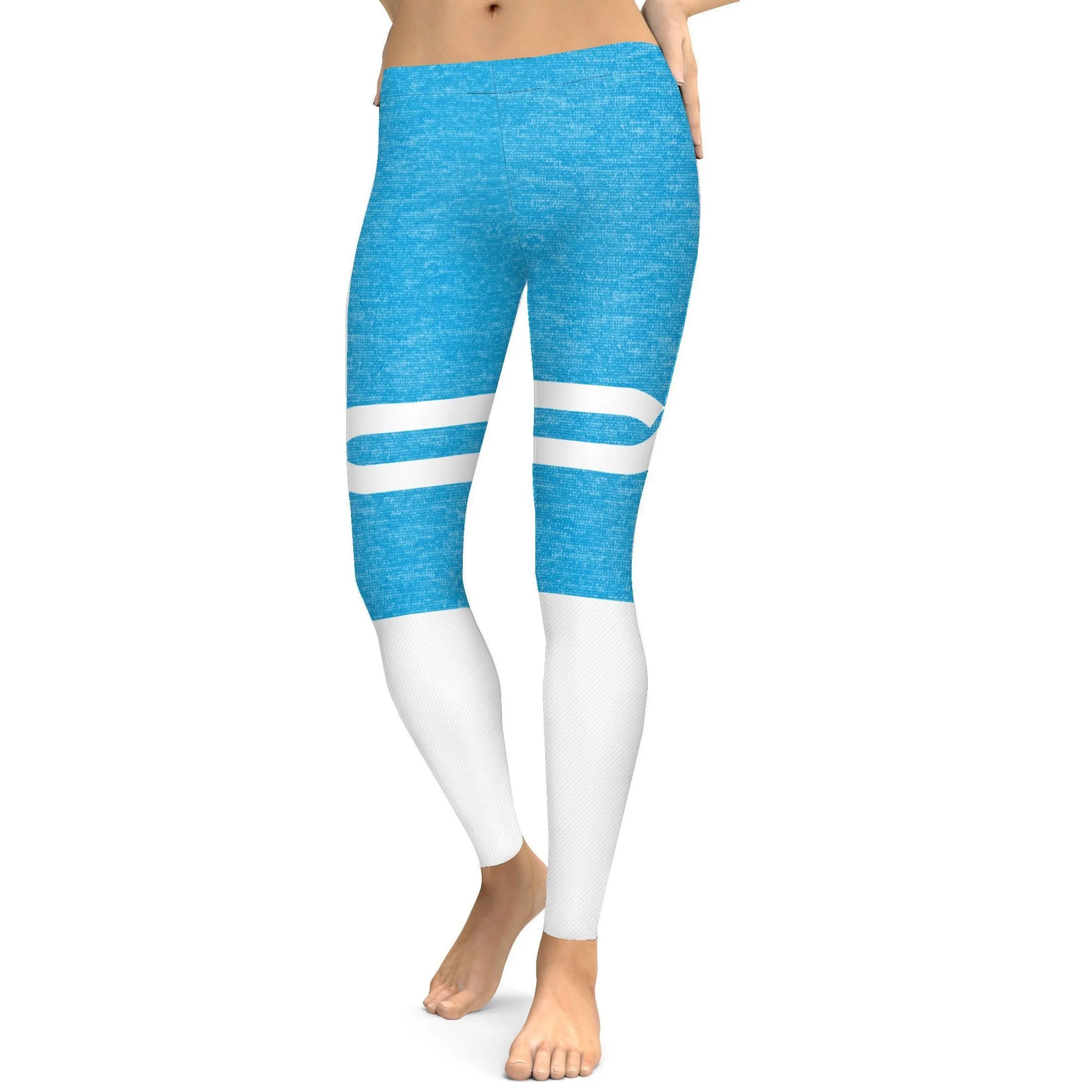 Blue and White Infinity Leggings