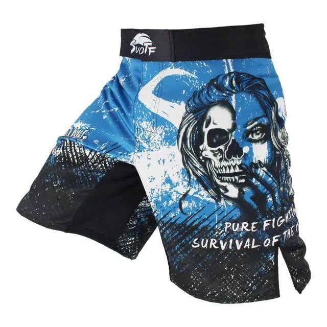 boxing pants printing MMA Shorts Fight Grappling Short Polyester Kick Gel Boxing