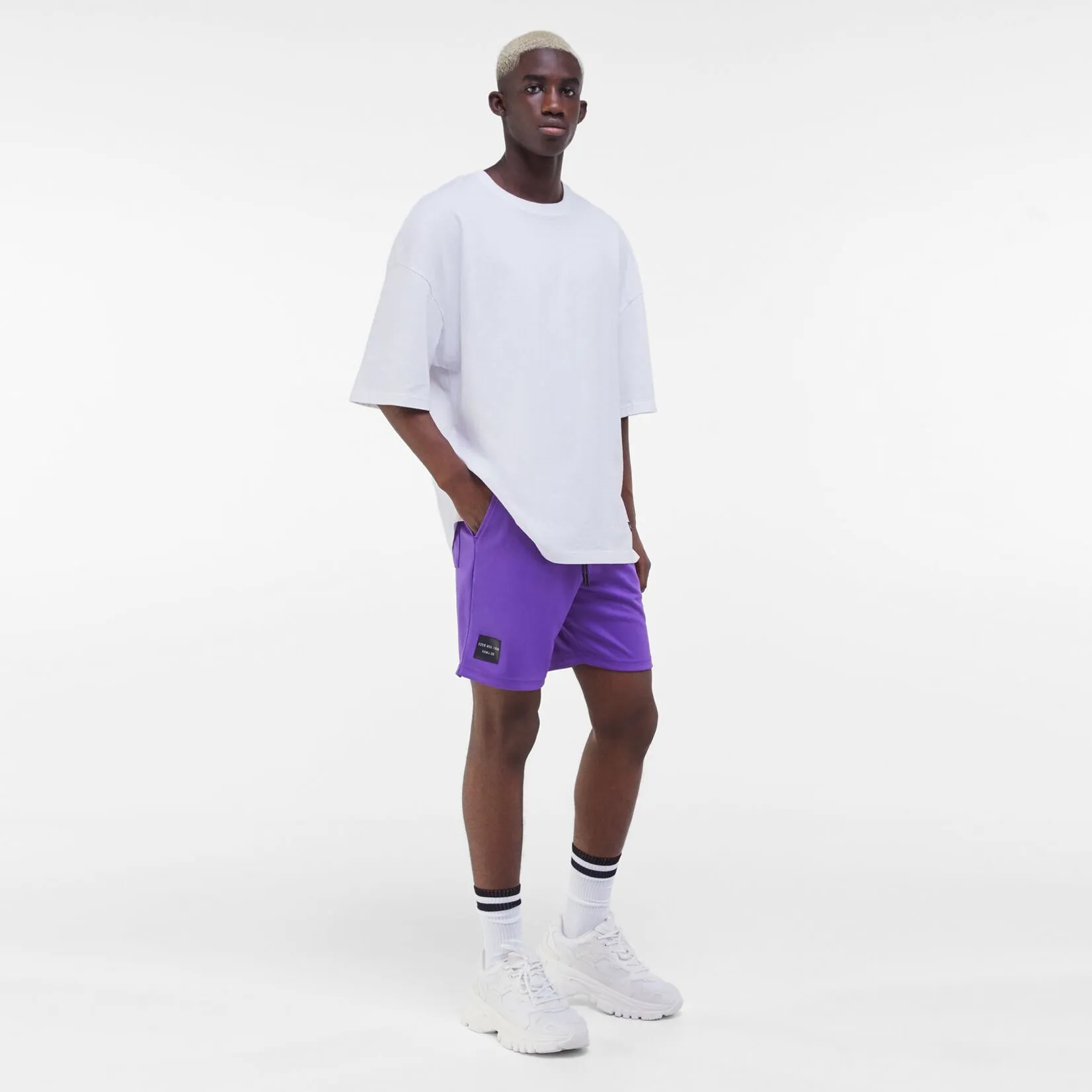 BR - Men 'Purple' Mesh jogger Bermuda Shorts BR282