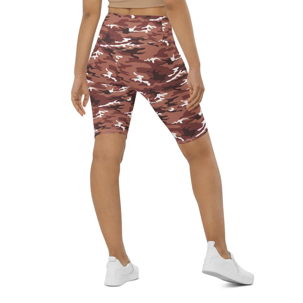 Brown Camo Bike Shorts