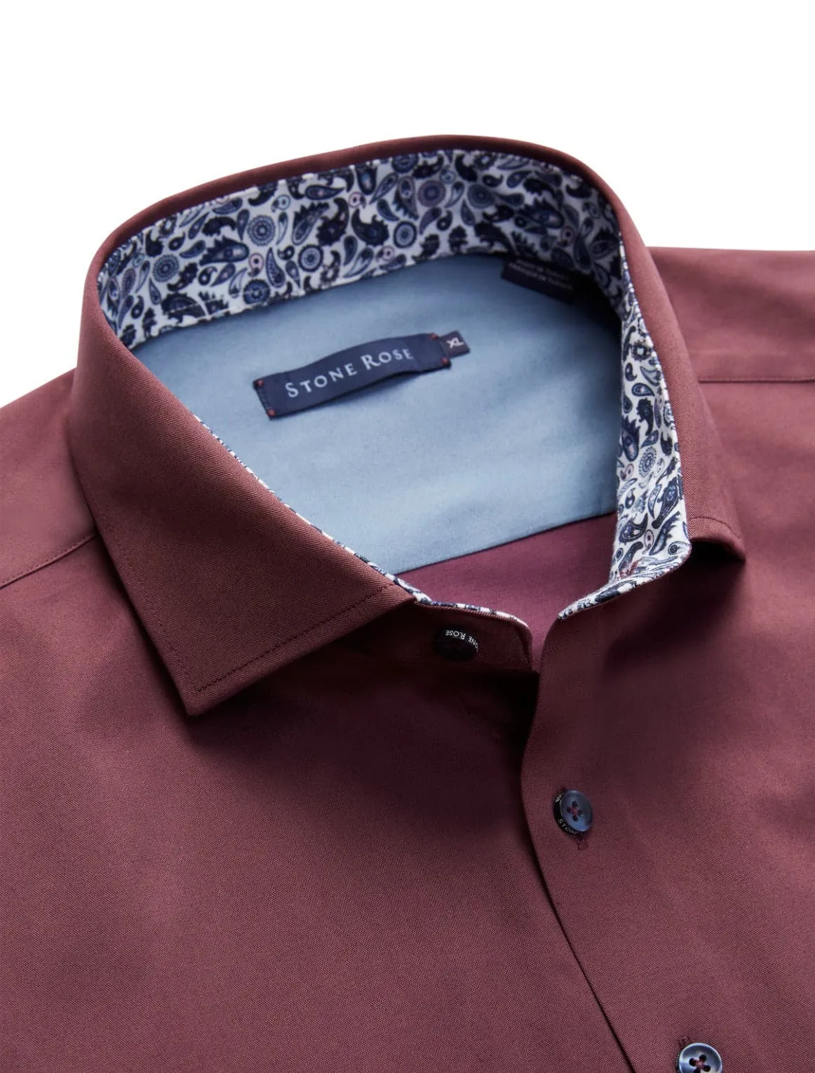 Burgundy T-Series Woven Shirt