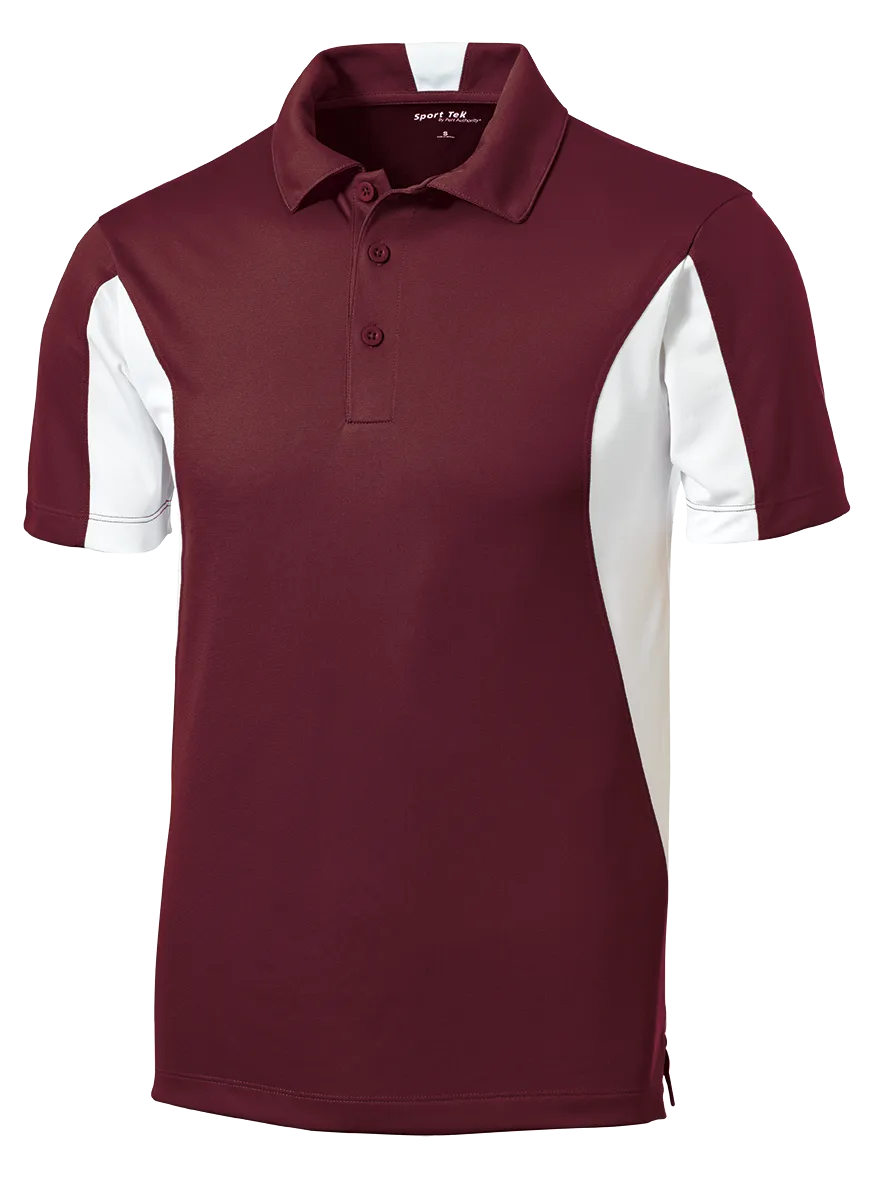 C1765M Mens Side Blocked Micropique Sport-Wick Polo