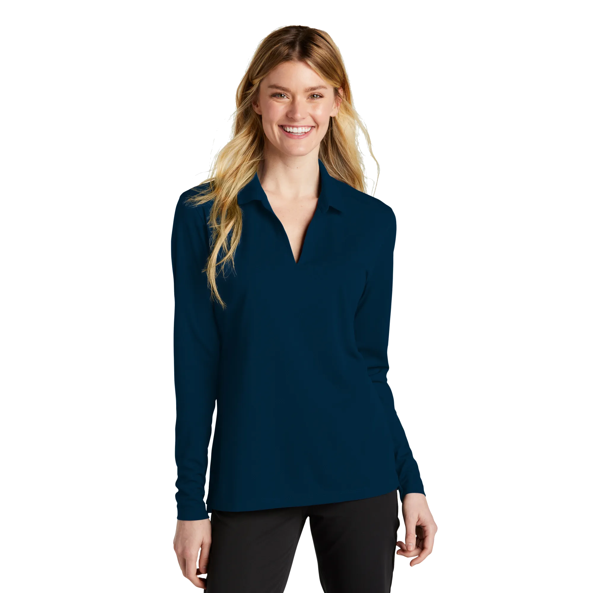 C2205W Ladies Dri-Fit Micro Pique 2.0 Long Sleeve Polo