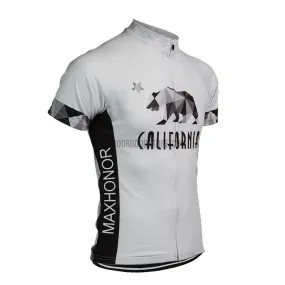 California Republic Bear Retro Cycling Jersey