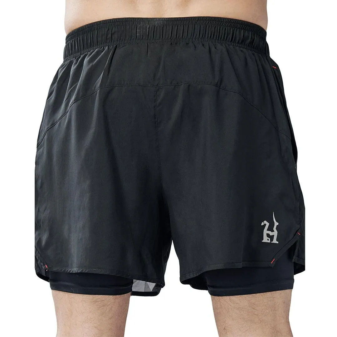 Classic UPF50  Mens 2 in 1 Compression Shorts - Cobra Style