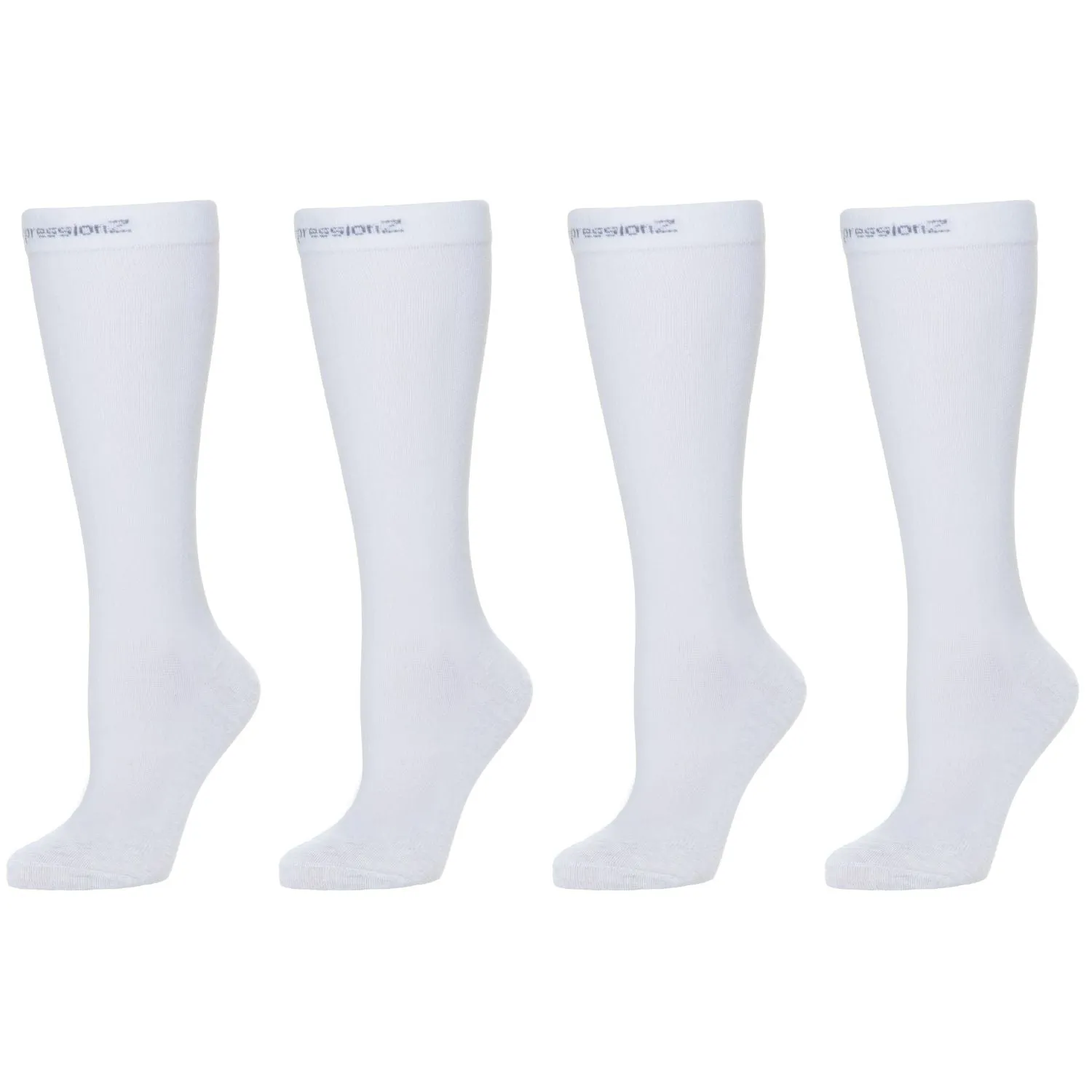 Compression Socks (20-30 mmHg) - White 2 Pack