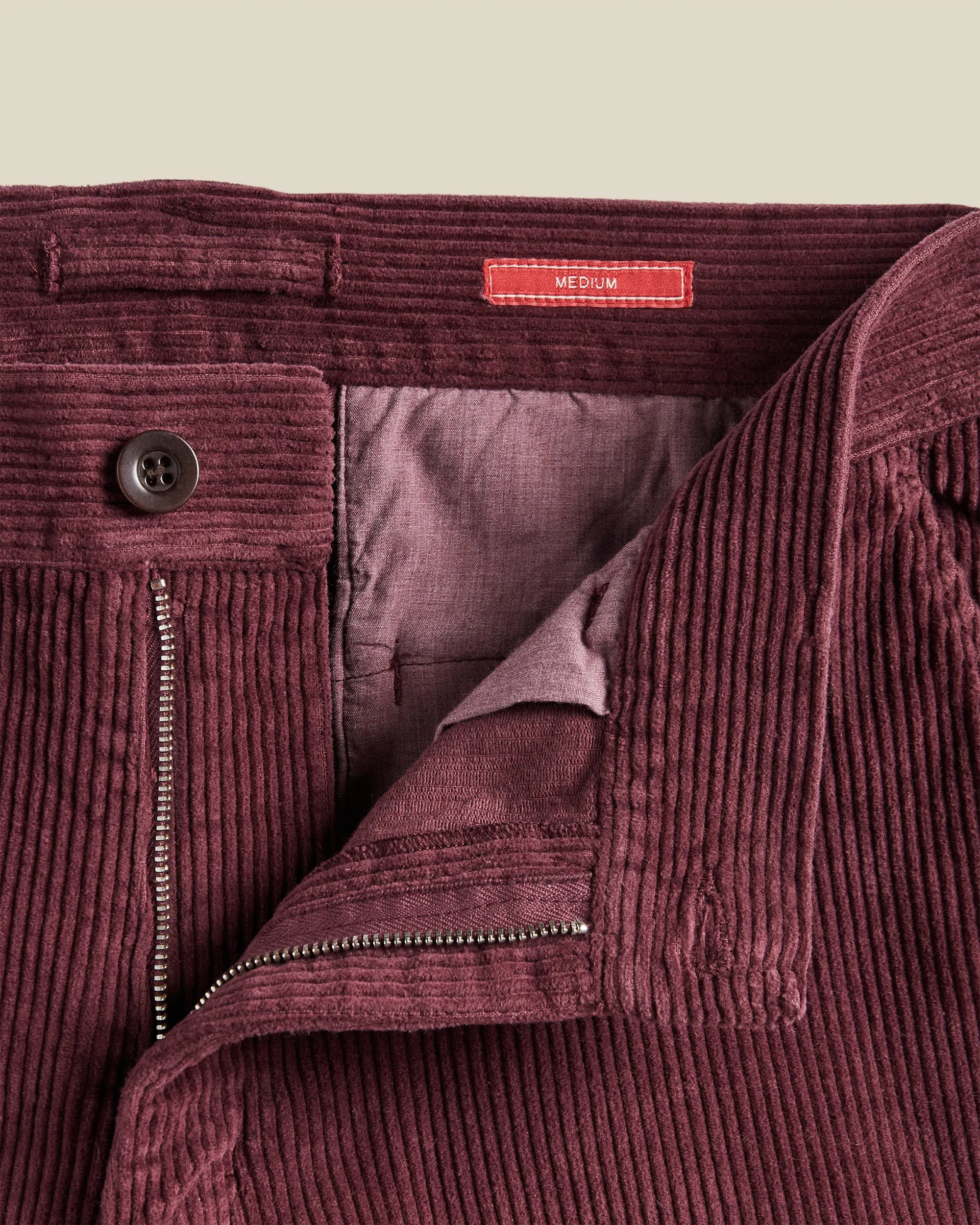 Corduroy Trousers - Bordeaux