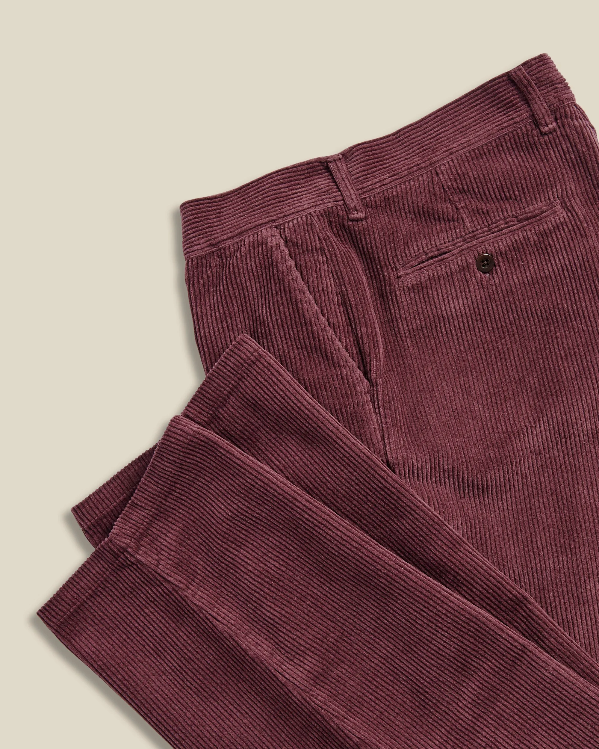 Corduroy Trousers - Bordeaux