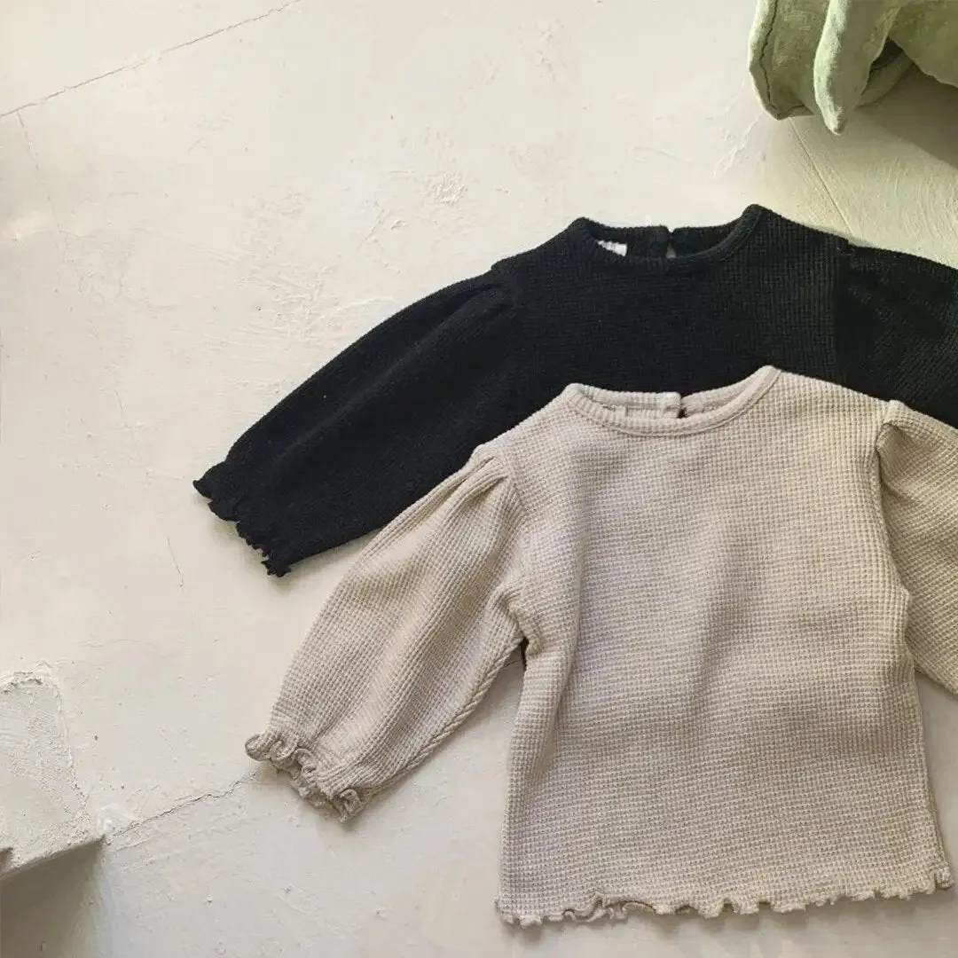 Cozy Cotton Knit Outfit for Little Girls