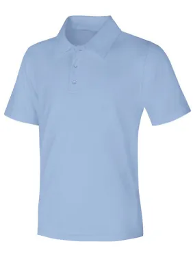 CR DryFit Polo Light Blue Short Sleeve