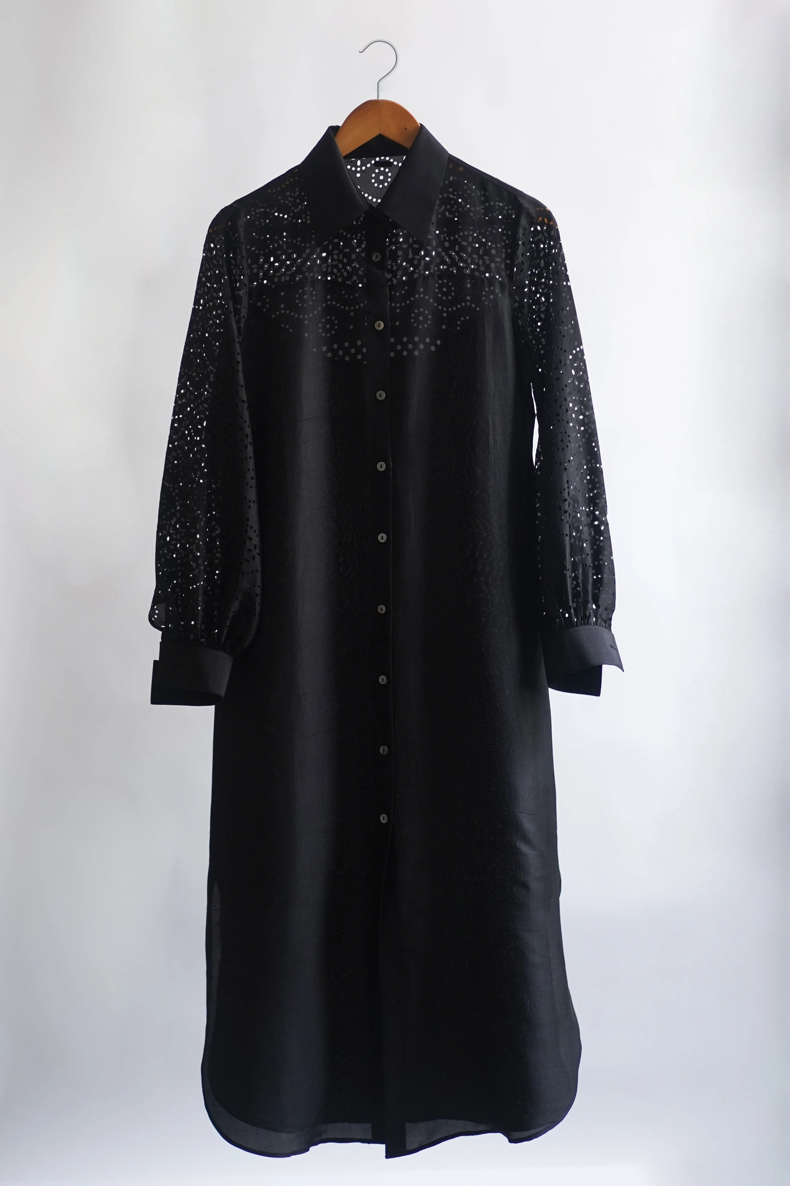 Cutwork Shirt Dress