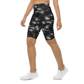 Dark Grey Camo Bike Shorts