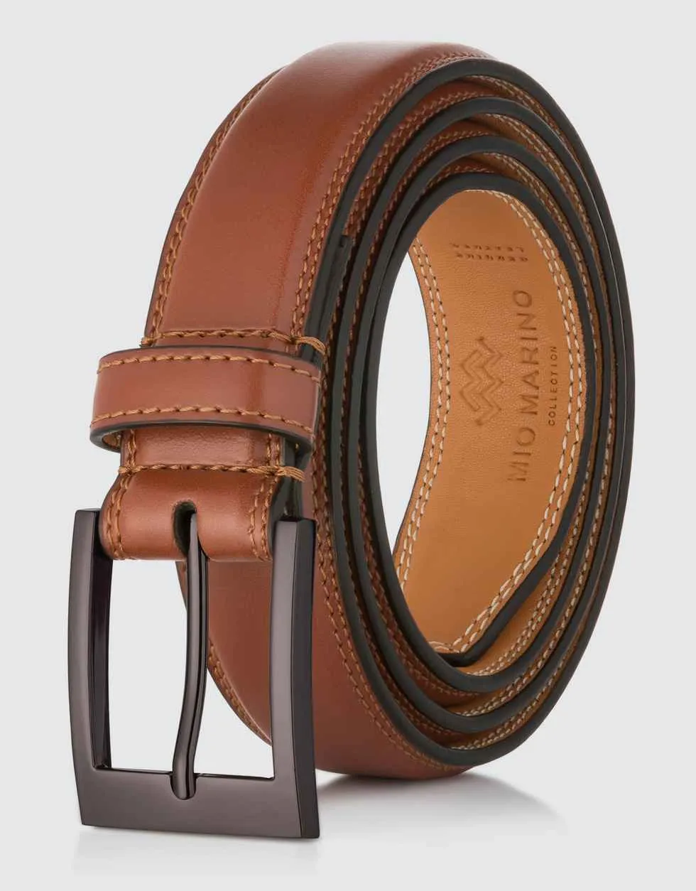 Dual Hoop Leather Belt