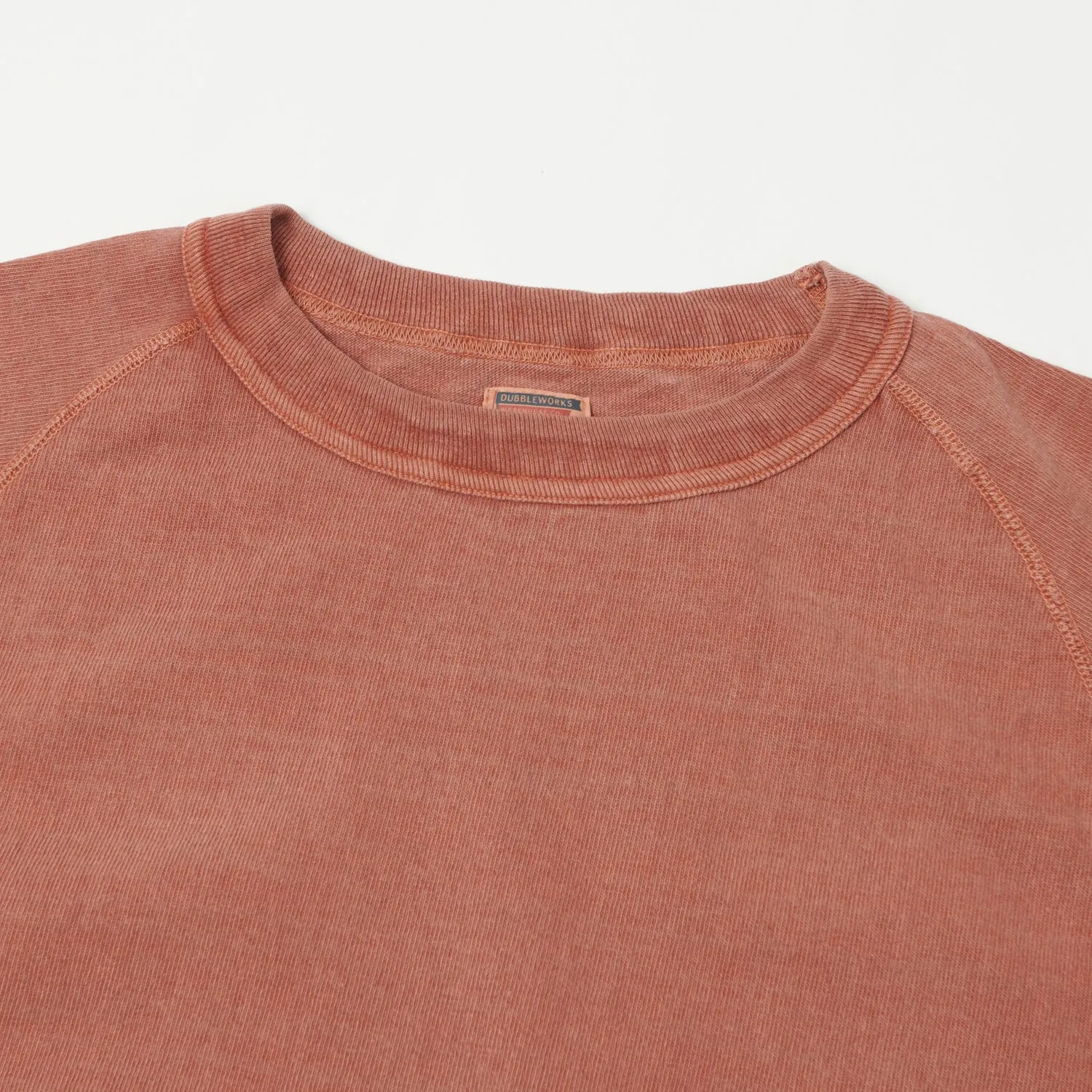 Dubbleworks Heavy Fabric Pigment Raglan Tee - Brick Red