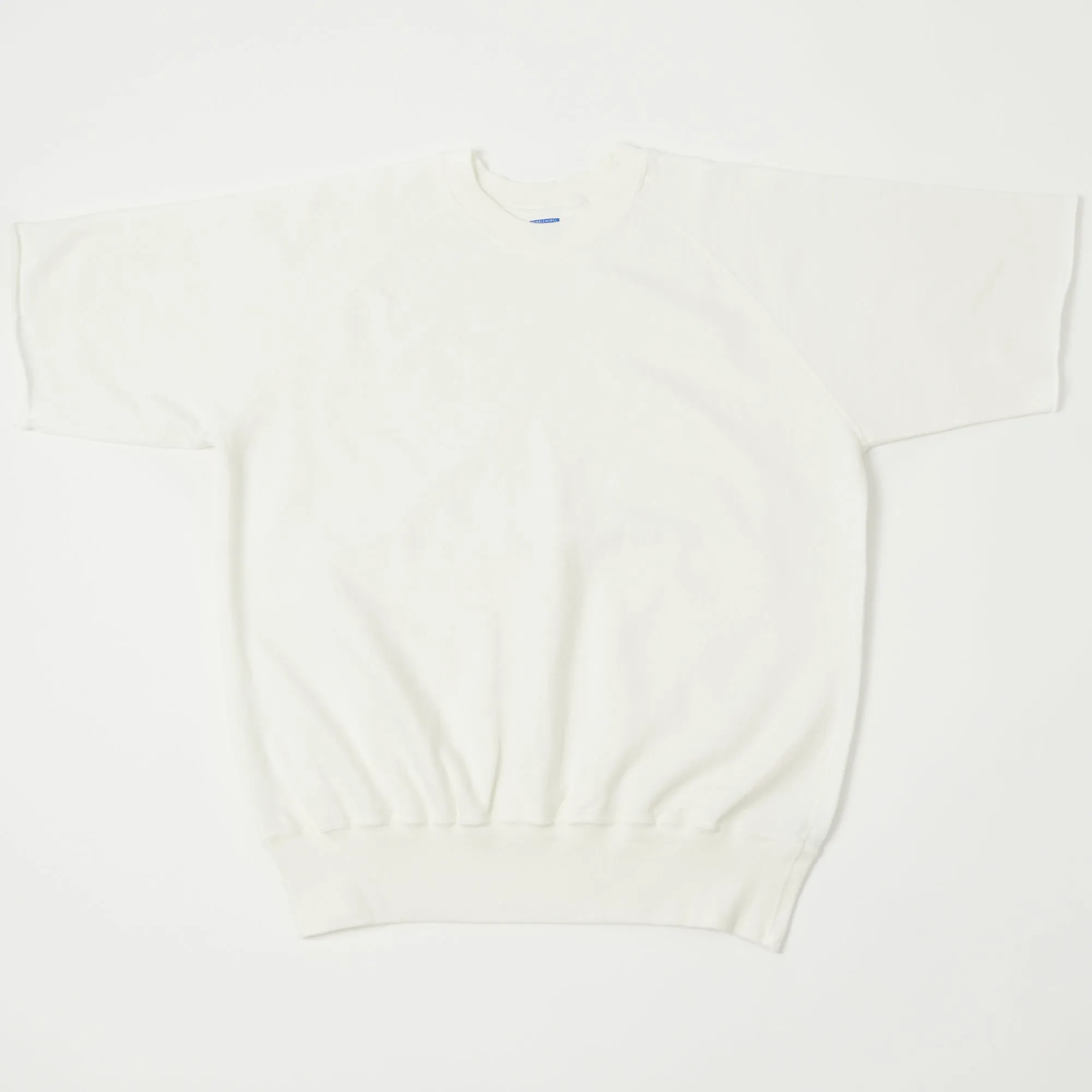 Dubbleworks Plain Style Off Cut Sweatshirt - Off White