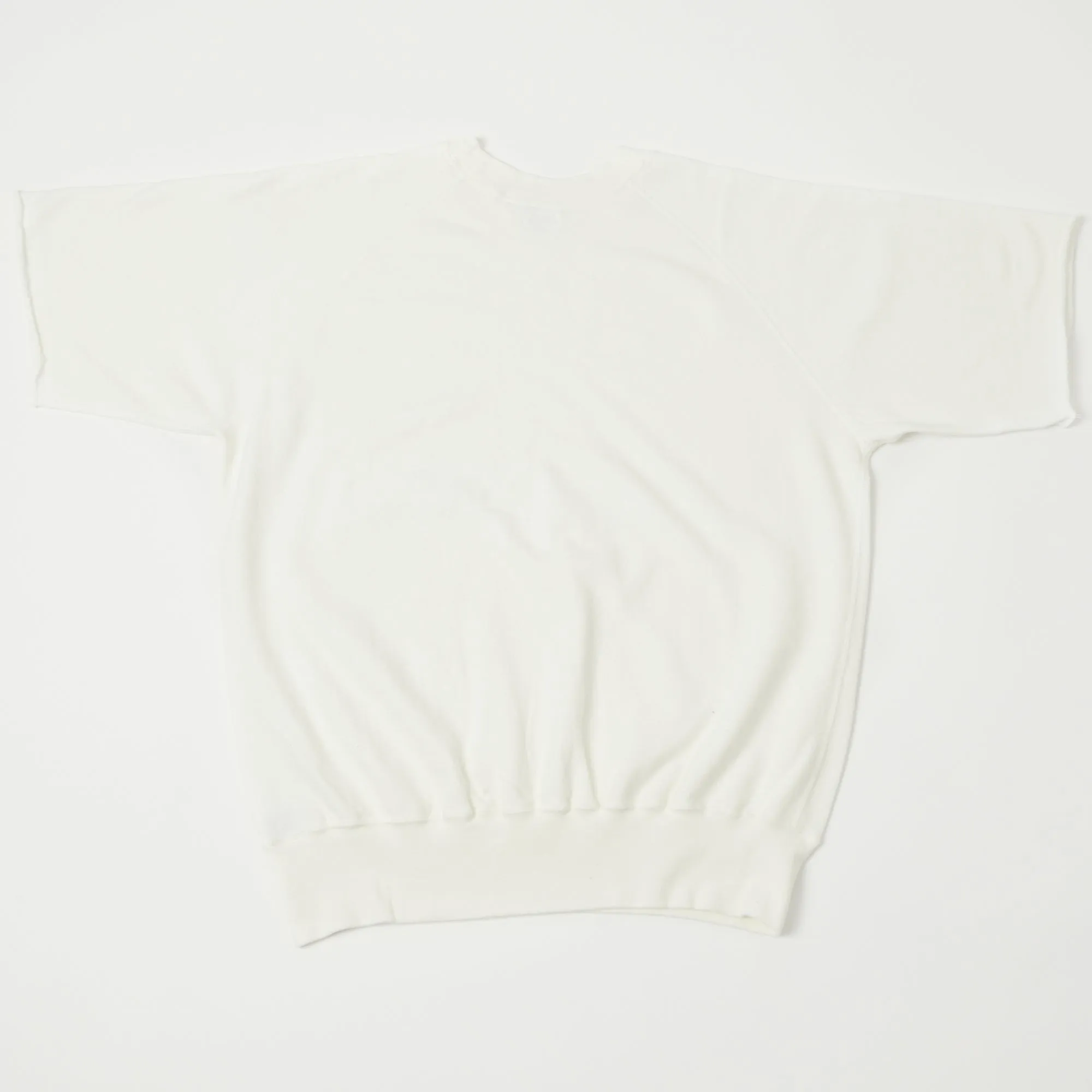 Dubbleworks Plain Style Off Cut Sweatshirt - Off White