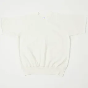 Dubbleworks Plain Style Off Cut Sweatshirt - Off White