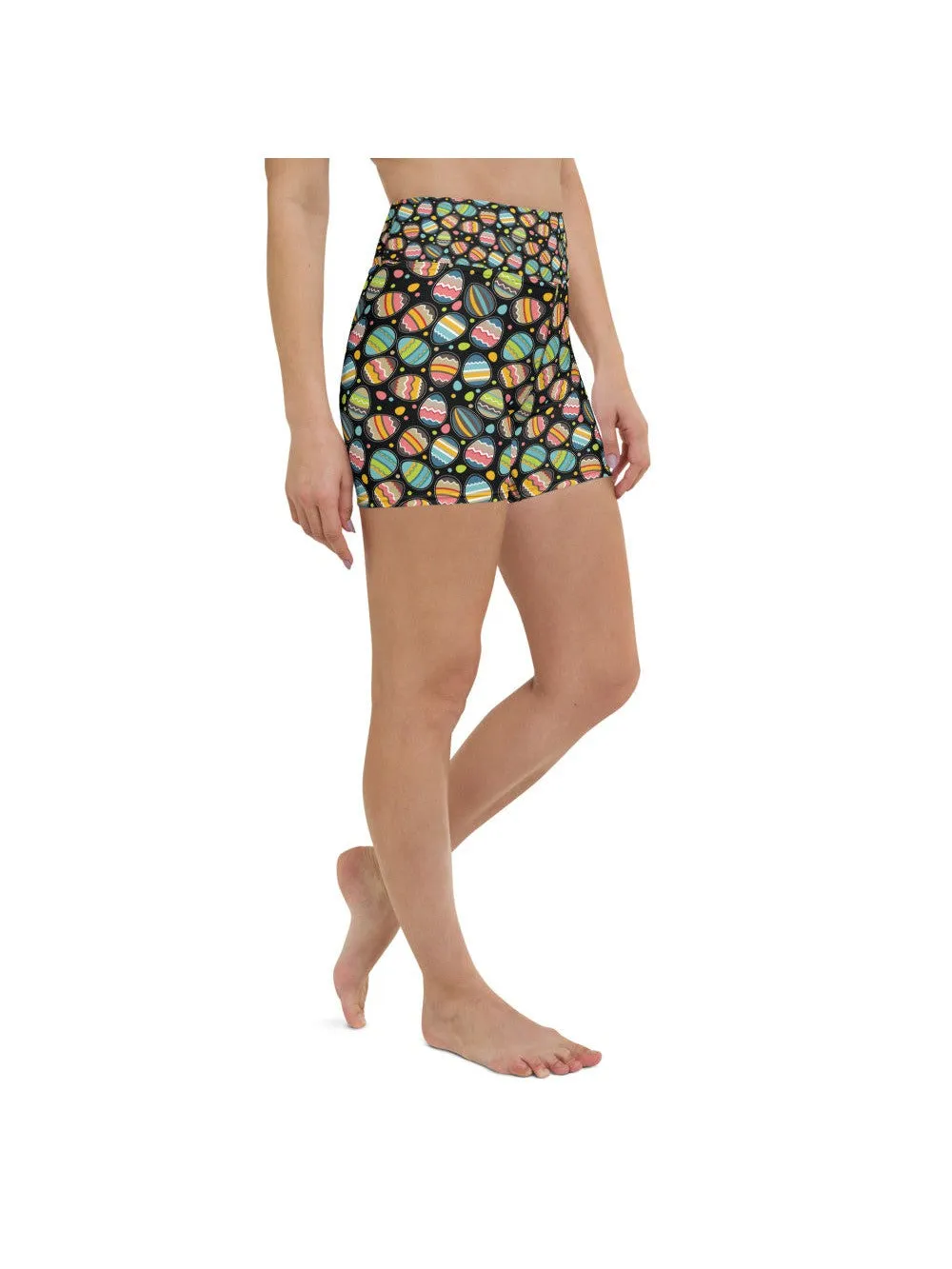 Easter Egg Yoga Shorts