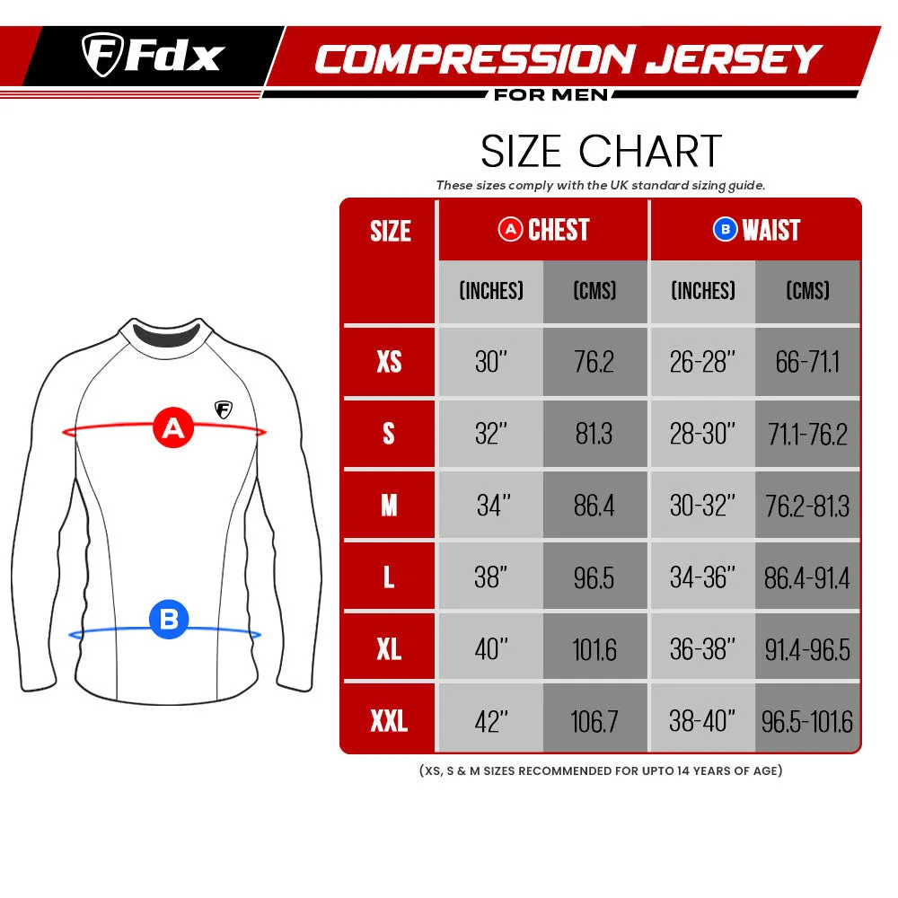 Fdx Blitz Men's & Boy's Grey Base Layer Winter Cycling Top