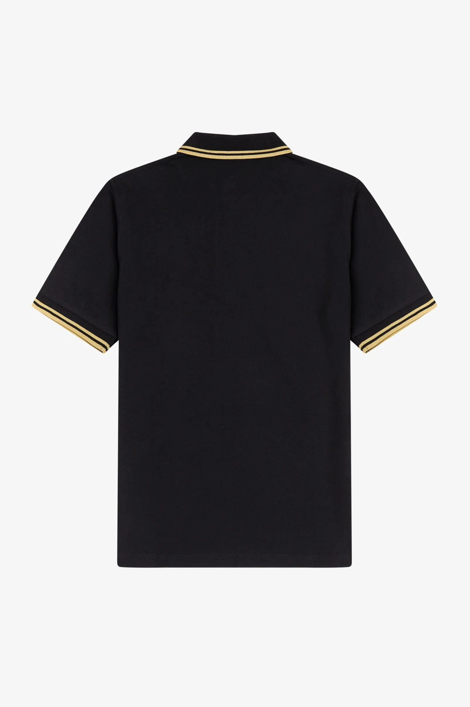 Fred Perry Twin Tipped Polo Black / Gold Champagne