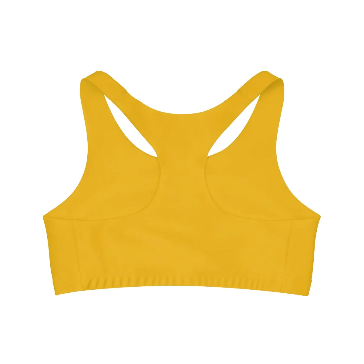 Golden Queen (Yellow) Seamless Sports Bra (AOP)