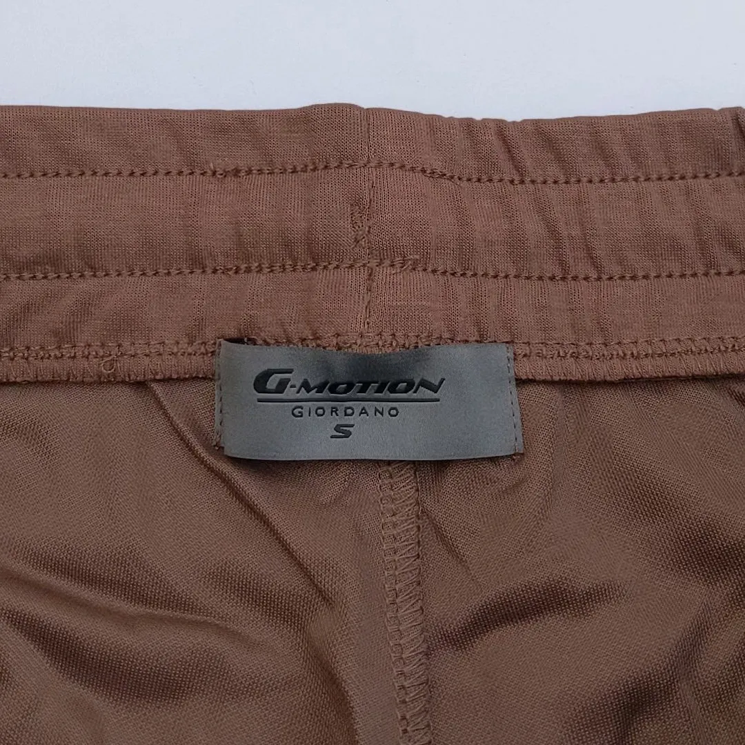 GR - Men 'Brown' G-Motion Embroidered Logo Shorts GR748