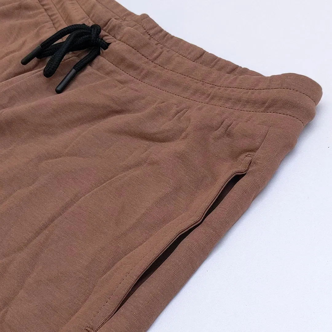 GR - Men 'Brown' G-Motion Embroidered Logo Shorts GR748