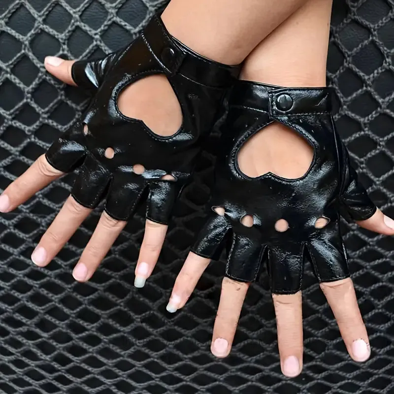 Heart Shaped Cut Out Gloves