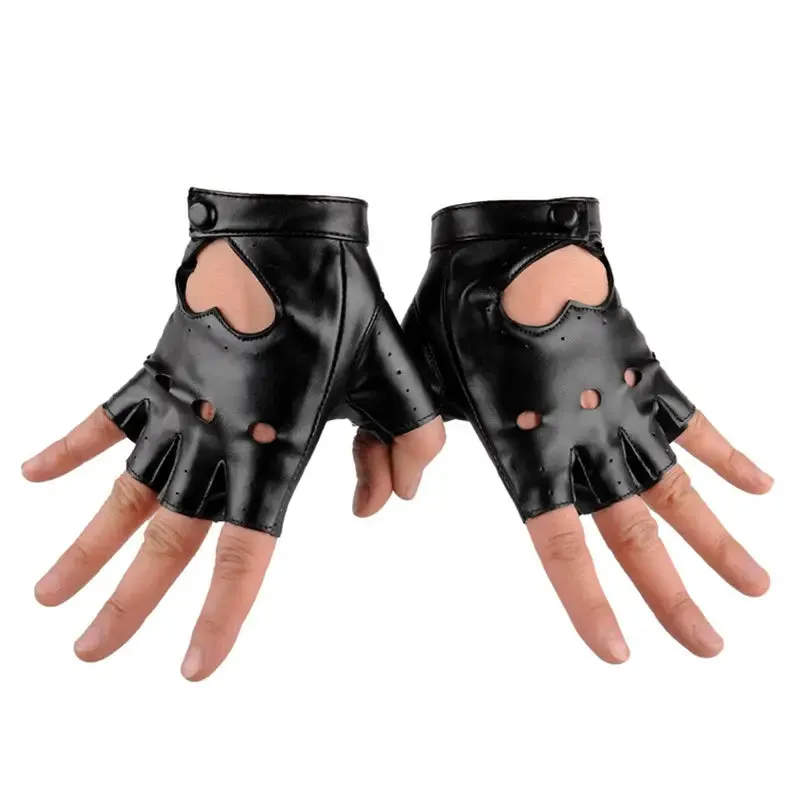 Heart Shaped Cut Out Gloves